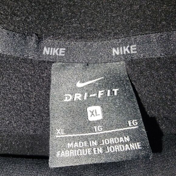 Nike Dri-FIT Black Fleece Lined Hoodie Sweatshirt Size XL - Picture 5 of 6